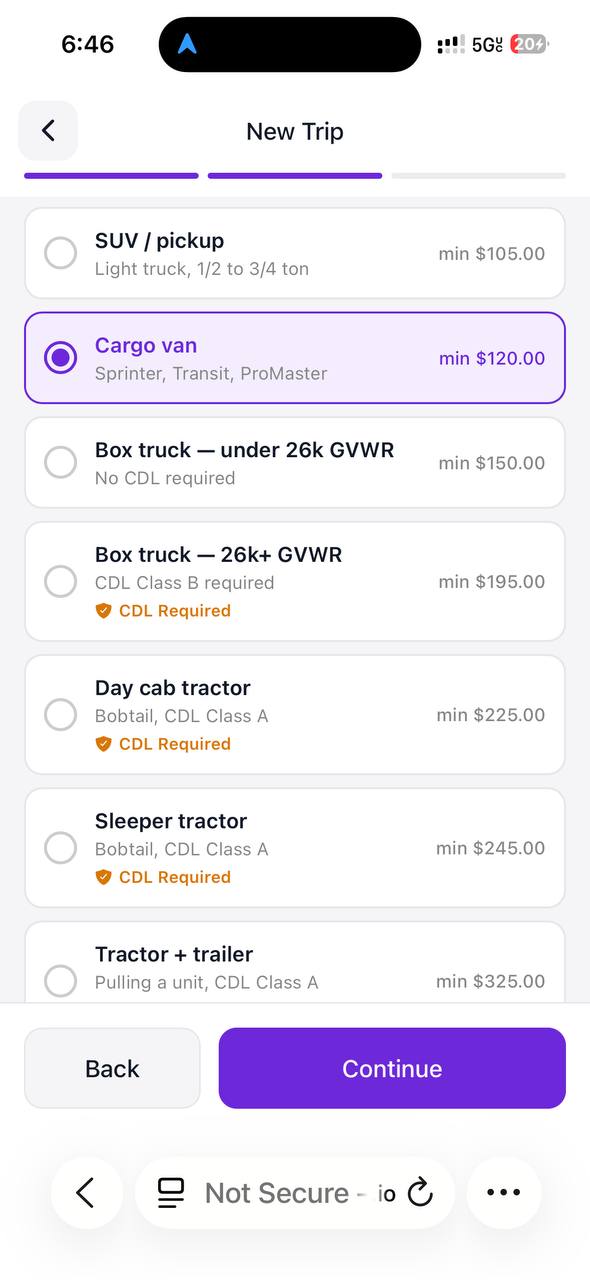 Vehicle Types List