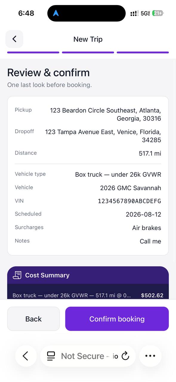 Review & Confirm